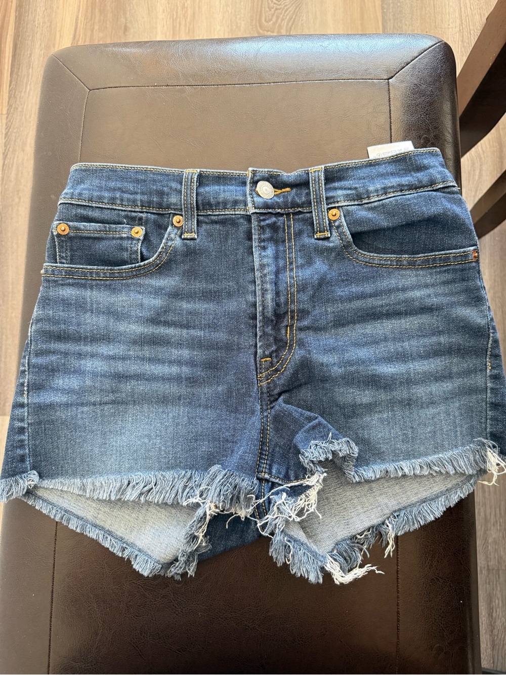 Levi’s Dark Blue High Rise Shorts Size 27
